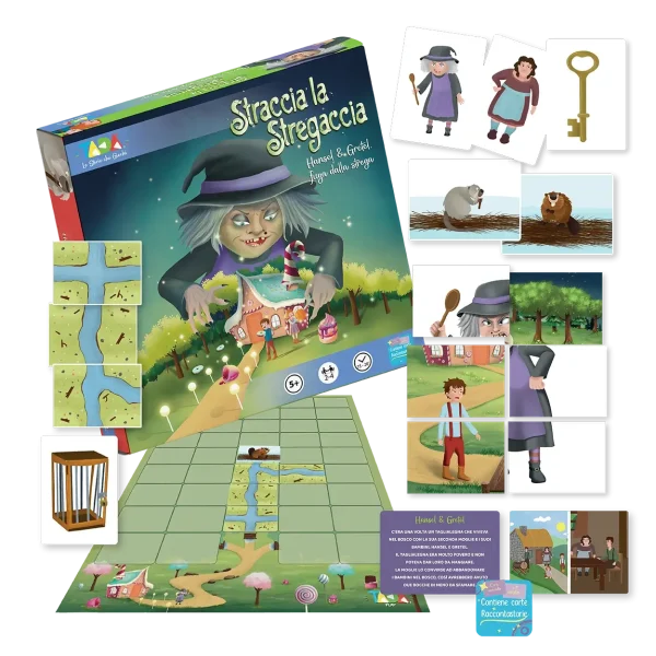 Straccia la Stregaccia<br><span style="color: #397fe7; font-size: 15px; font-weight: 500;">Party game di Hansel e Gretel